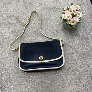 Vintage Navy Blue Coach Purse